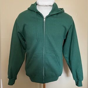 LEE heavyweight Hoodie Hunter Green with Full Zipper. New, excellent condition.
